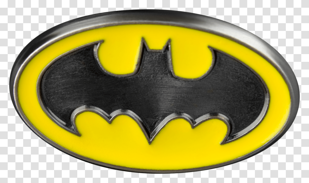 Logo Colour Enamel Lapel Pin Batman Logo Hd, Buckle, Emblem Transparent Png