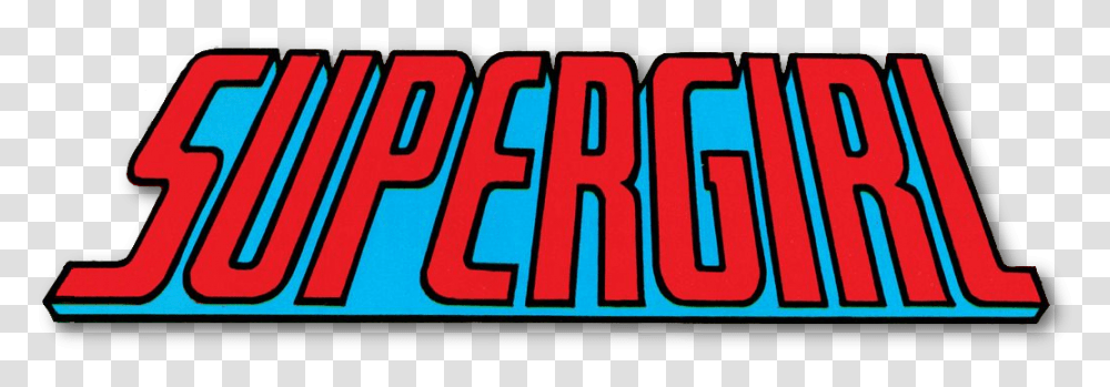 Logo Comics Supergirl Dc Logo, Word, Label, Alphabet Transparent Png