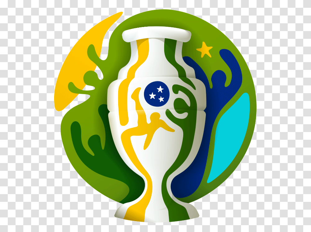 Logo Copa America Brasil 2019 Logo Copa America 2019, Jar, Light, Pottery, Trophy Transparent Png