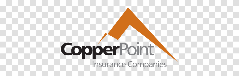 Logo Copperpoint Mutual Insurance Company, Symbol, Trademark, Triangle, Text Transparent Png