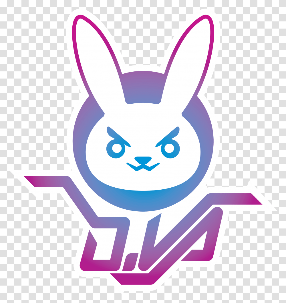 Logo D Va Overwatch, Rabbit Transparent Png