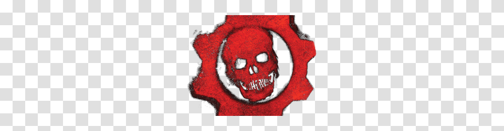 Logo De Gears Of War Image, Head, Person, Human, Label Transparent Png