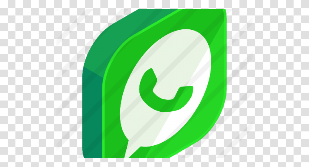 Logo De Whatsapp 3d, Green, Tape, Plant, Food Transparent Png