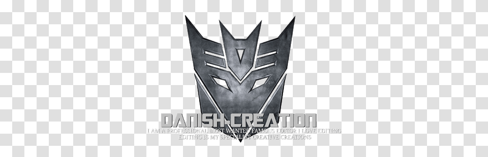 Logo Decepticon Transformer, Cross, Emblem, Poster Transparent Png