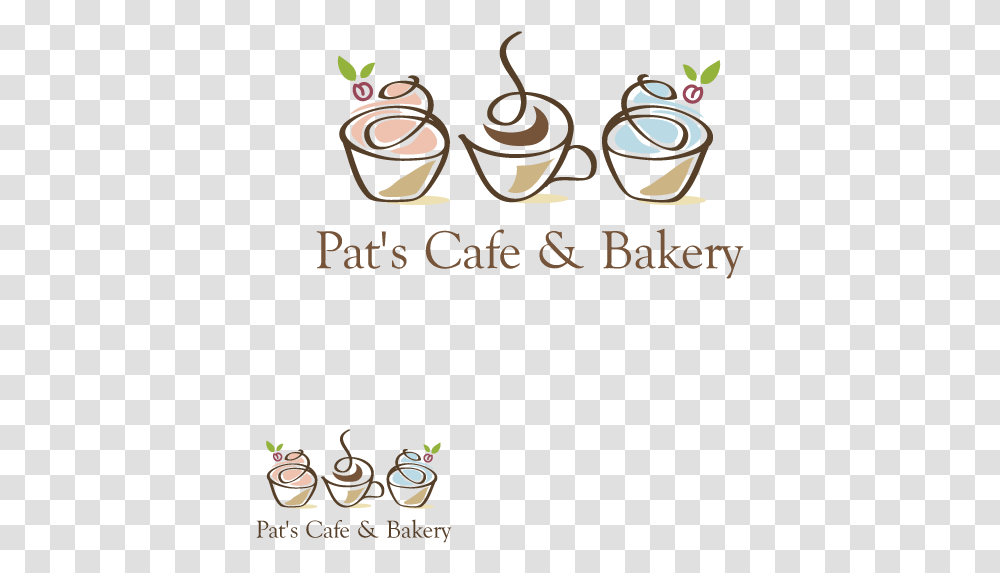 Logo Design By Dalia Sanad For Pat S Cafe Amp Bakery Cafe And Bakery Logo Design, Coffee Cup, Pottery, Beverage Transparent Png