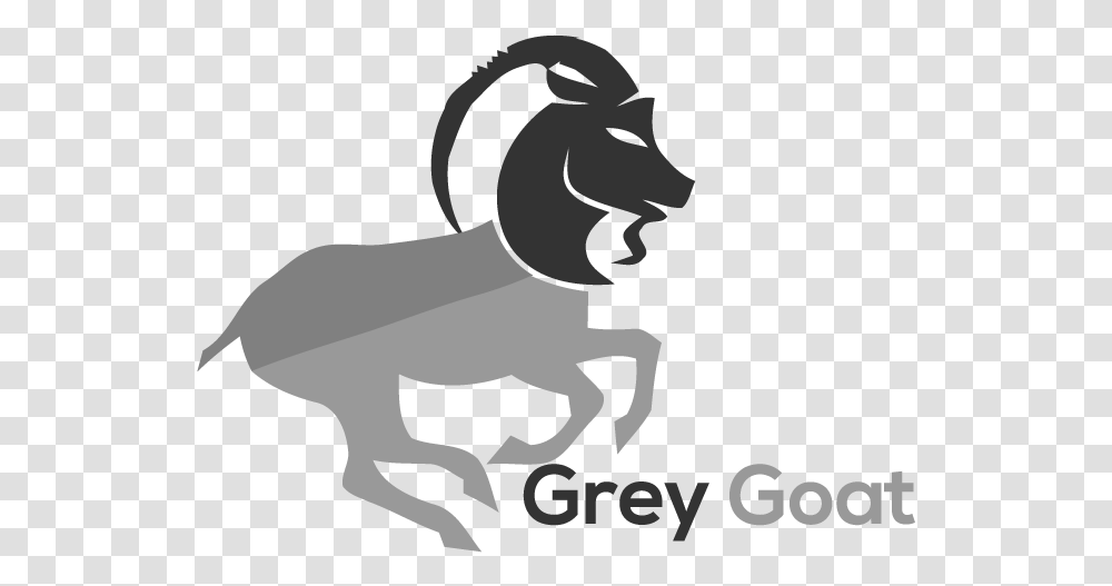 Logo Design By Grd For Grey Goat Supply Ltd Mountain Goat, Animal, Silhouette, Stencil, Person Transparent Png