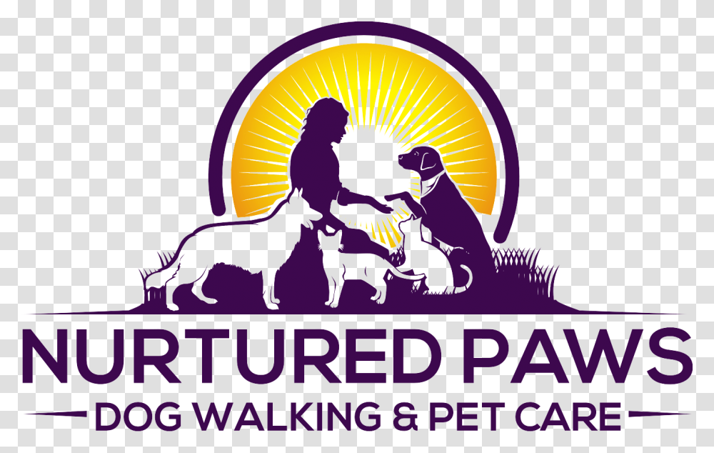 Logo Design By Rangga For Nurtured Paws Dog Walking Dog Licks, Person, Poster, Advertisement, Animal Transparent Png