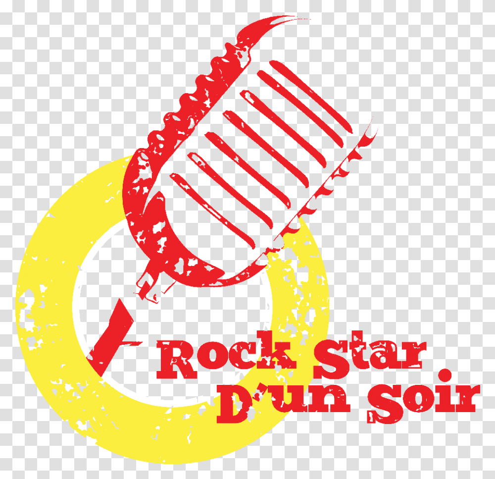 Logo Design For Rock Star Dun Soir Graphic Design, Text, Coil, Spiral, Microphone Transparent Png