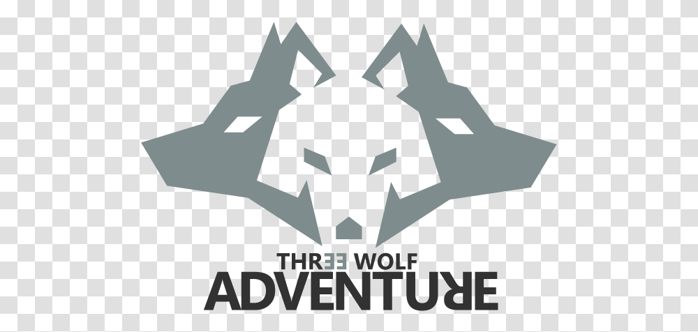 Logo Design For Three Wolf Adventure Design Black Wolf Logo, Poster, Advertisement, Symbol, Recycling Symbol Transparent Png