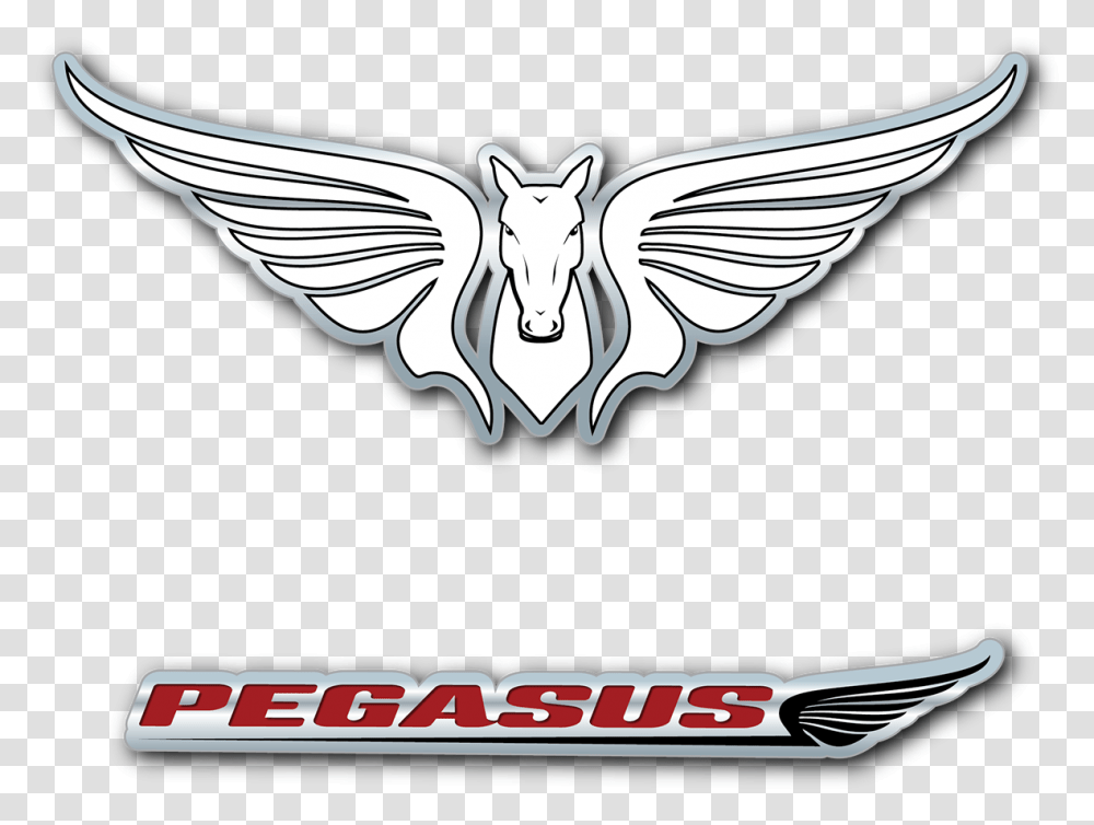 Logo Design Horse With Wings Symbol Car, Trademark, Emblem, Lobster, Seafood Transparent Png