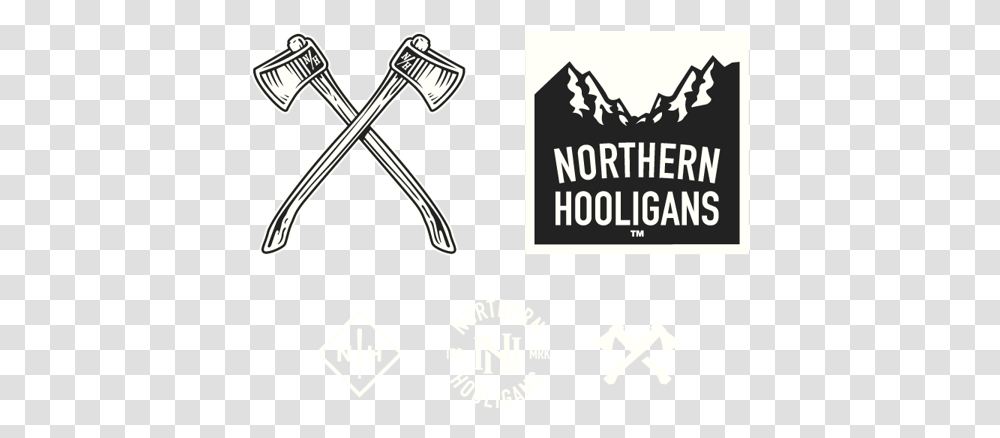 Logo Design Inspiration Hooligans, Hammer, Tool, Text, Symbol Transparent Png