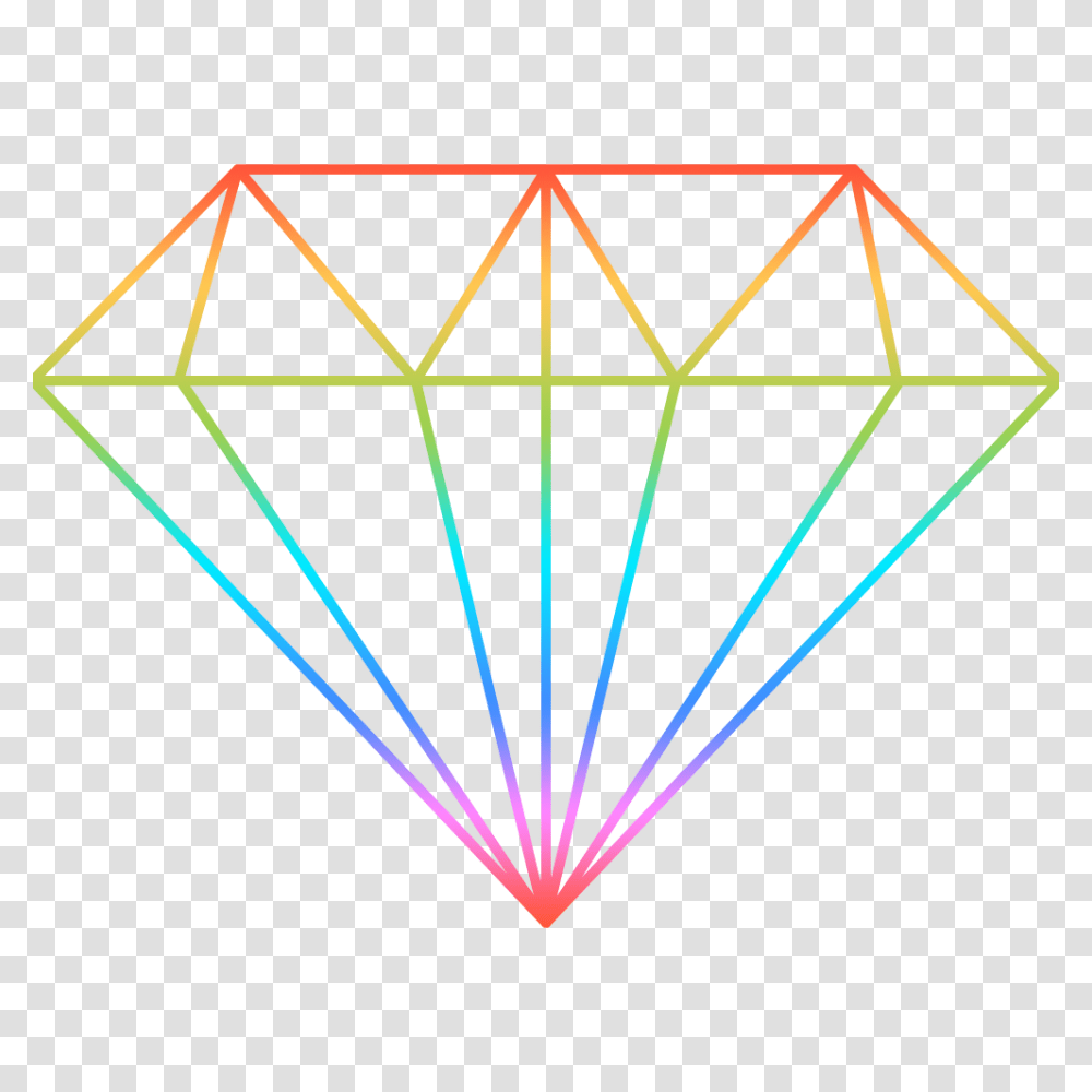 Logo Diamond Rainbow, Ornament, Gemstone, Jewelry, Accessories Transparent Png