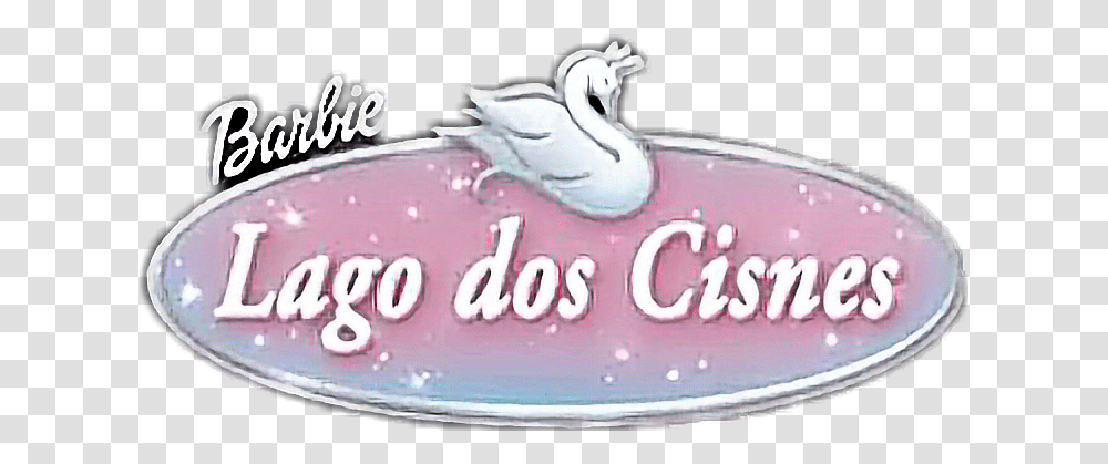 Logo Do Filme Barbie Lago Sticker By Gustavosilvalgns Barbie Lago Dos Cisnes, Birthday Cake, Dessert, Food, Icing Transparent Png