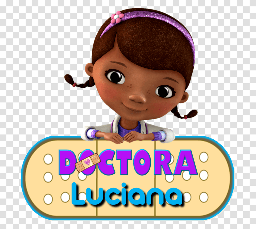 Logo Doctora Juguetes Doc Mcstuffins, Toy, Doll, Person, Human Transparent Png
