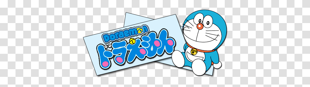 Logo Doraemon 1 Image Doraemon Logo, Label, Text, Graphics, Art Transparent Png