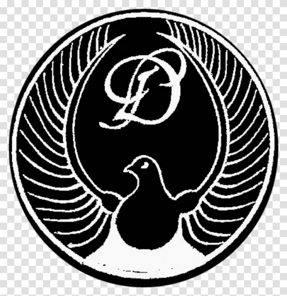 Logo Dove Punk Metal Noise Sticker By Sle Metademon Discharge Grave New World, Symbol, Trademark, Emblem, Rug Transparent Png