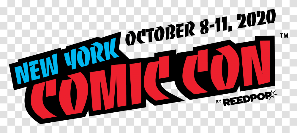 Logo Download And Brand Guidelines New York Comic Con Comic Con New York 2018, Text, Alphabet, Word, Symbol Transparent Png
