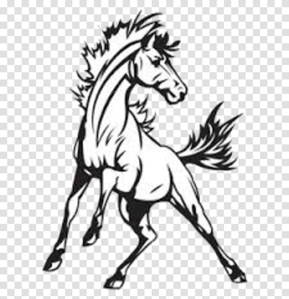 Logo Drawing At Getdrawings Midkota Mustangs, Person, Human, Statue Transparent Png