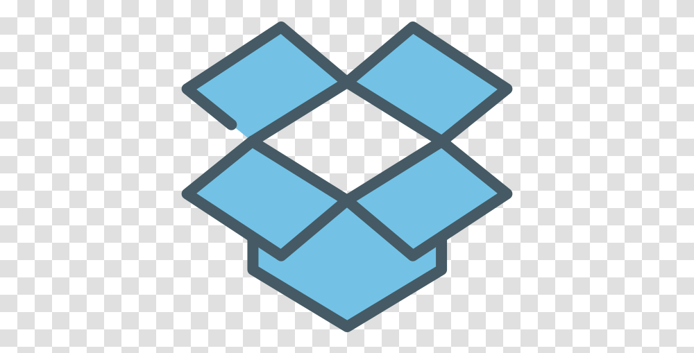 Logo Dropbox Box Free Icon Of Social Vertical, Mailbox, Letterbox, Triangle, Pattern Transparent Png