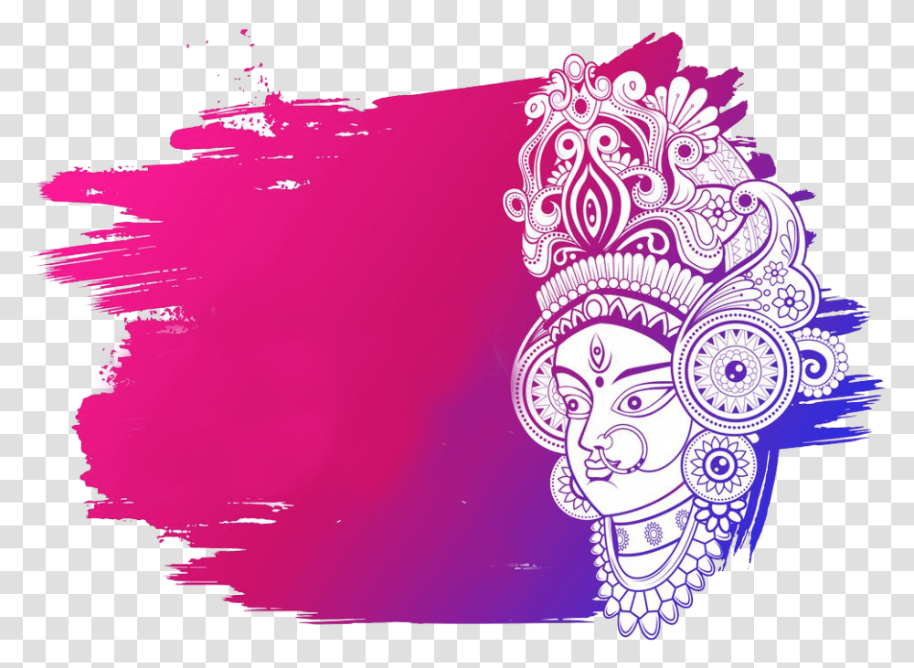 Goddess Durga in Subho Bijoya Happy Dussehra background vector illustration  © vectomart (#7438956) | Stockfresh