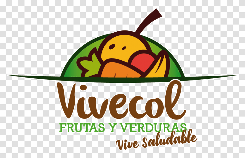 Logo Etiqueta Vivecol Editablesubsub Logo Frutas Y Verduras, Label, Lunch, Meal Transparent Png