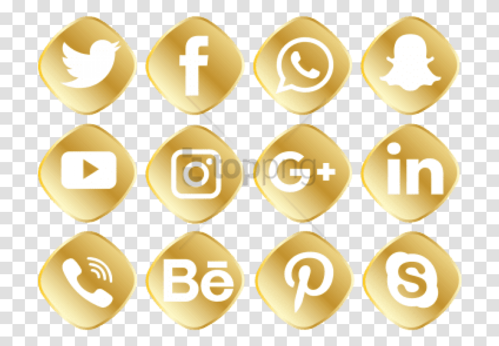 Logo Facebook Dourado Gold Number Transparent Png Pngset Com