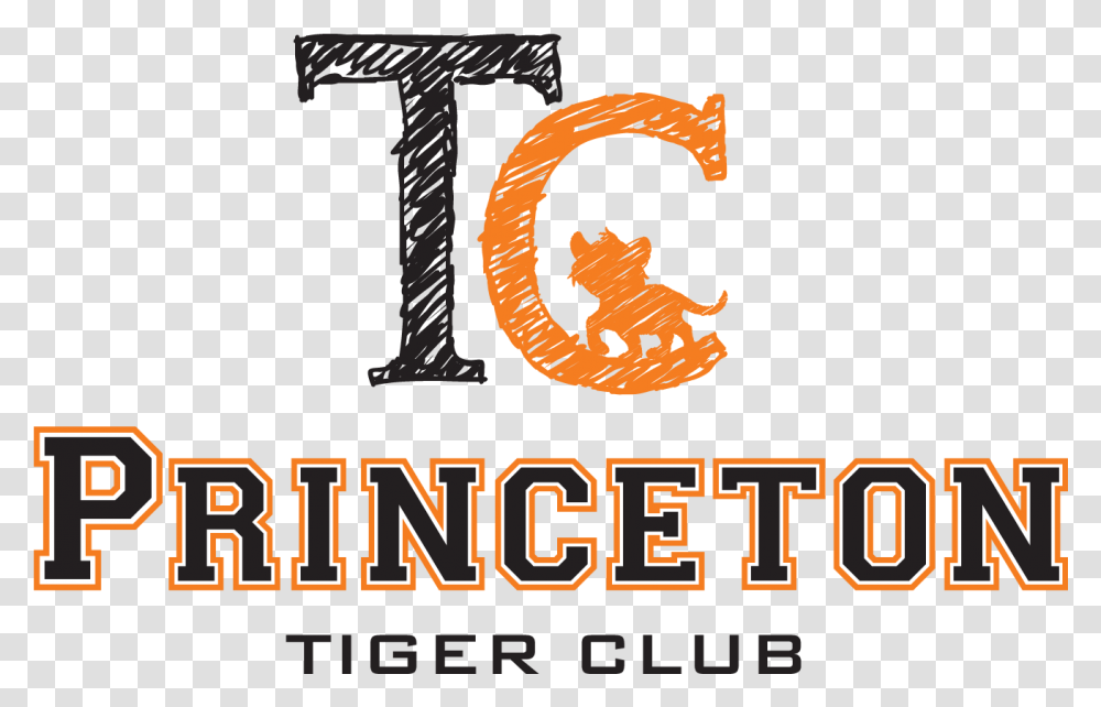 Logo File Of The Colored Version For Princeton Tiger Graphic Design, Number, Alphabet Transparent Png