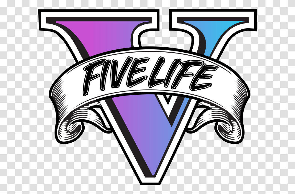 Logo Fivelife Grand Theft Auto V, Label Transparent Png