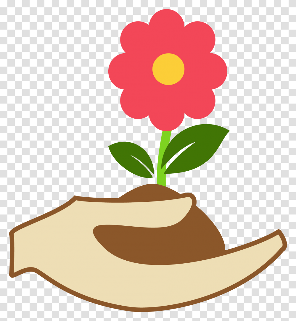 Logo Flower Pot Icon, Apparel, Plant, Hat Transparent Png