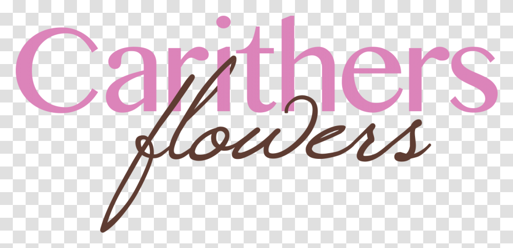Logo For Carithers Flowers Marietta Calligraphy, Alphabet, Handwriting, Label Transparent Png