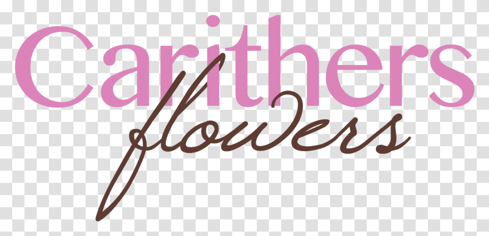 Logo For Carithers Flowers Marietta Calligraphy, Alphabet, Handwriting, Word Transparent Png