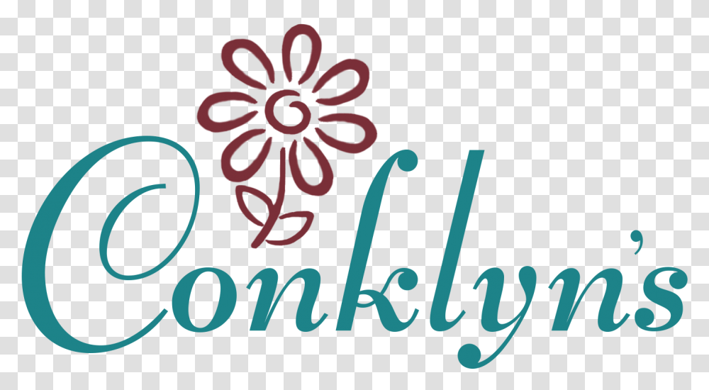 Logo For Conklyns Florist Alexandria Calligraphy, Alphabet, Handwriting, Dahlia Transparent Png