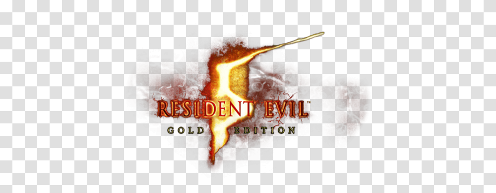 Logo For Resident Evil 5 Snow, Fire, Flame, Bonfire, Text Transparent Png
