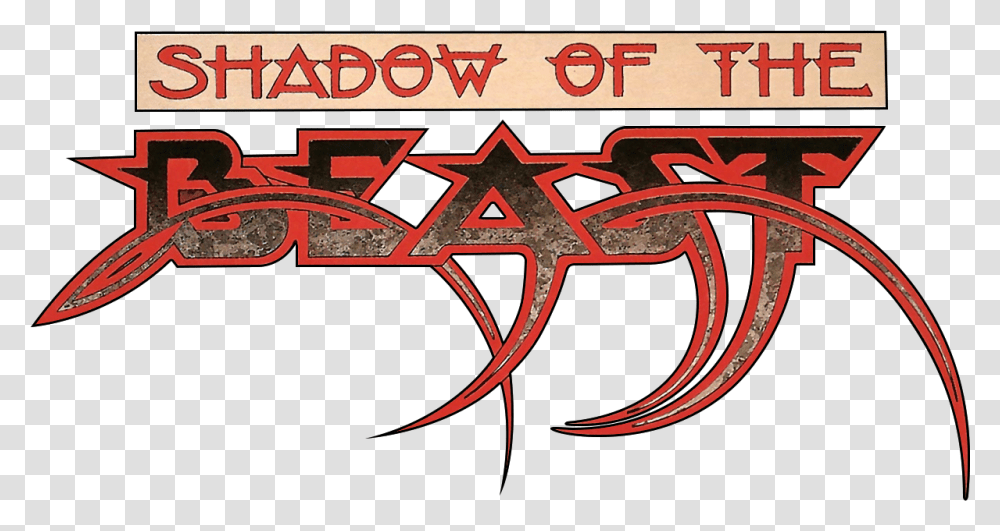 Logo For Shadow Of The Beast Shadow Of The Beast Logo, Label, Text, Symbol, Tabletop Transparent Png