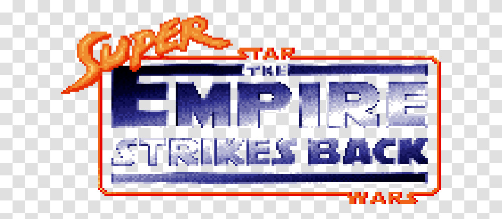 Logo For Super Star Wars The Empire Strikes Back By Language, Scoreboard, Text, Vehicle, Transportation Transparent Png
