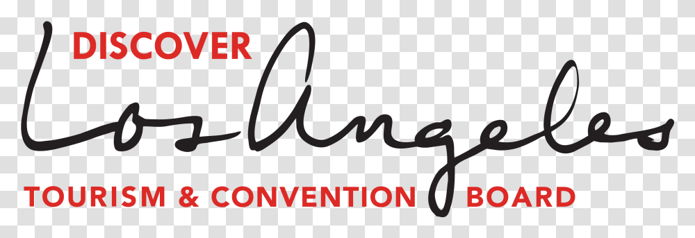 Logo For The Discover Los Angeles Tourism And Convention Discover Los Angeles Logo, Handwriting, Alphabet, Label Transparent Png