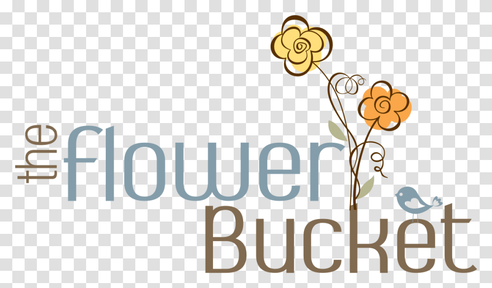 Logo For The Flower Bucket San Antonio Graphic Design, Alphabet Transparent Png