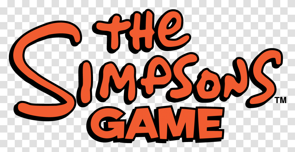 Logo For The Simpsons Game By Anon Steamgriddb Simpsons Game Logo, Text, Alphabet, Number, Symbol Transparent Png