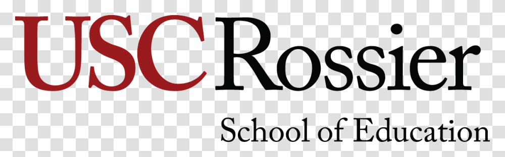 Logo For University Of Southern California Usc Rossier School Of Education, Label, Alphabet, Letter Transparent Png