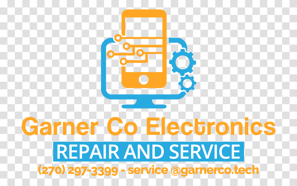 Logo For Website Landing With Contact Info Phone And Computer Repair Logo, Electronics, Electrical Device Transparent Png