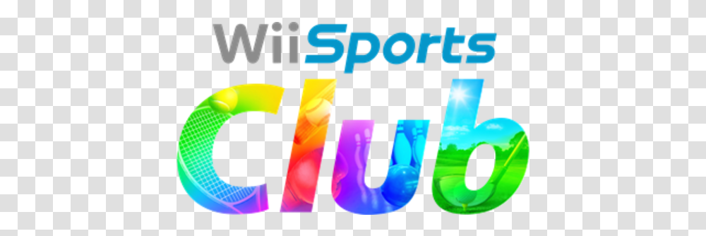 Logo For Wii Sports Club Wii Sports Club Logo, Text, Word, Alphabet, Number Transparent Png