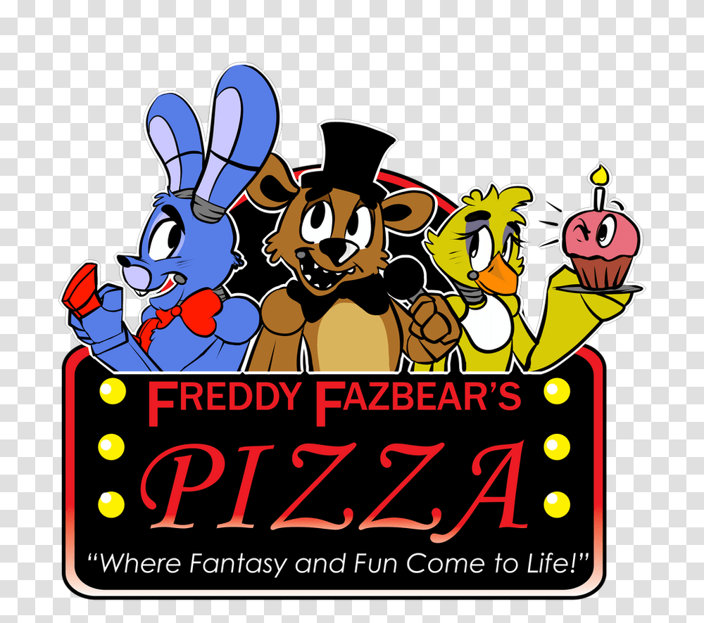 Logo Freddy Fazbear Pizza, Advertisement, Poster, Flyer, Paper Transparent Png