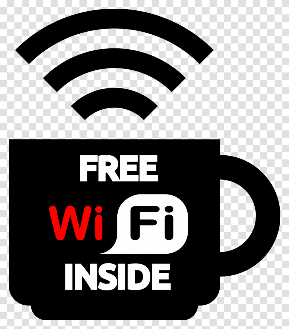 Logo Free Wifi Inside For A Cafe Logo Free Wifi, Alphabet, Word Transparent Png