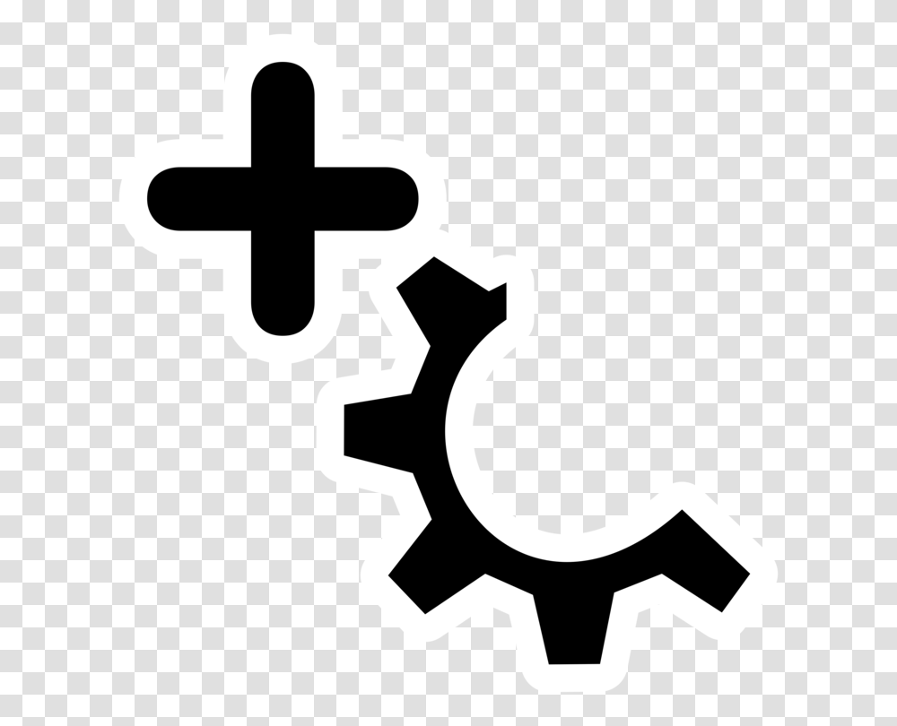Logo Gear Computer Icons, Cross, Stencil, Emblem Transparent Png