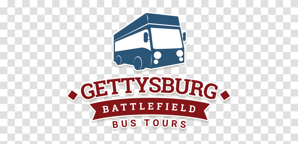 Logo Gettysburg Battlefield Bus Tours Gettysburg Battlefield Tours, Van, Vehicle, Transportation, Caravan Transparent Png