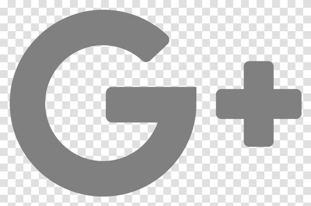Logo Google Plus Grigio, Number, Cross Transparent Png