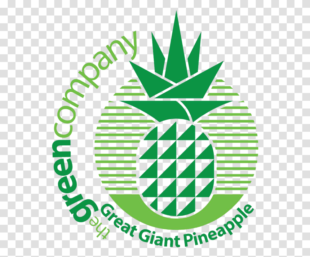 Logo Great Giant Pineapple, Recycling Symbol, Green Transparent Png