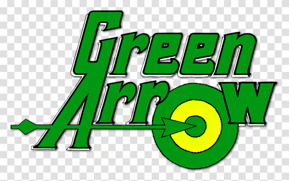 Logo Green Arrow Dc Logo, Text, Word, Alphabet, Photography Transparent Png