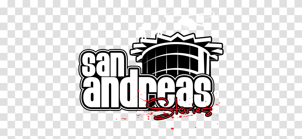 Logo Gta San Andreas Satomi Castle In The Sky, Text, Bazaar, Market, Crowd Transparent Png