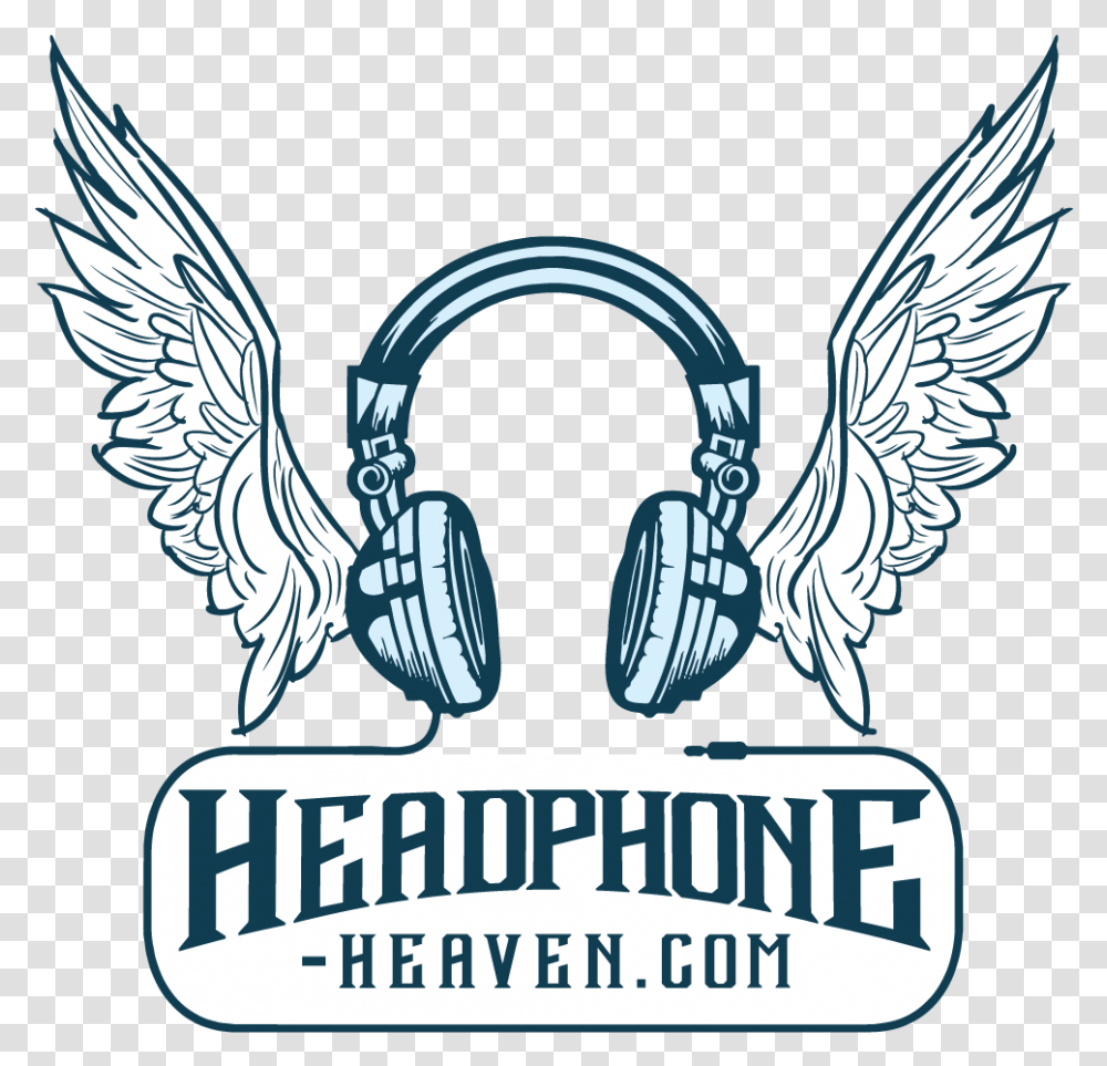 Logo Headphone Headphone Logo Free Download, Symbol, Trademark, Emblem, Bird Transparent Png